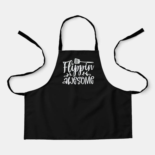 Tablier Flippin Awesome Mignonne Cuisine Cuisine Cuisine (Recto)