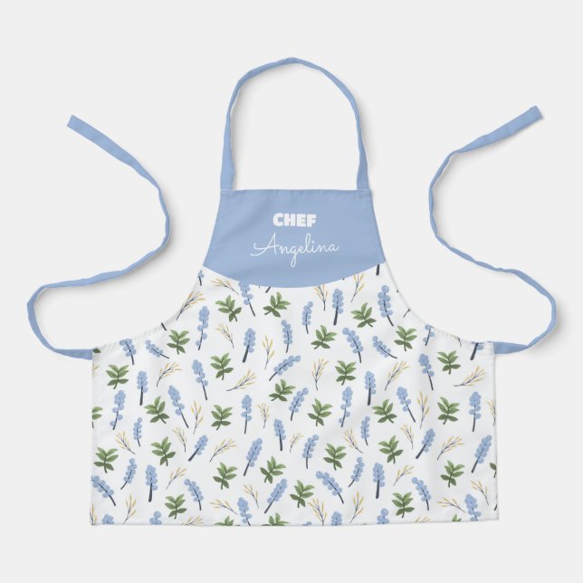 Tablier Flor de espuela de caballero (Recto)