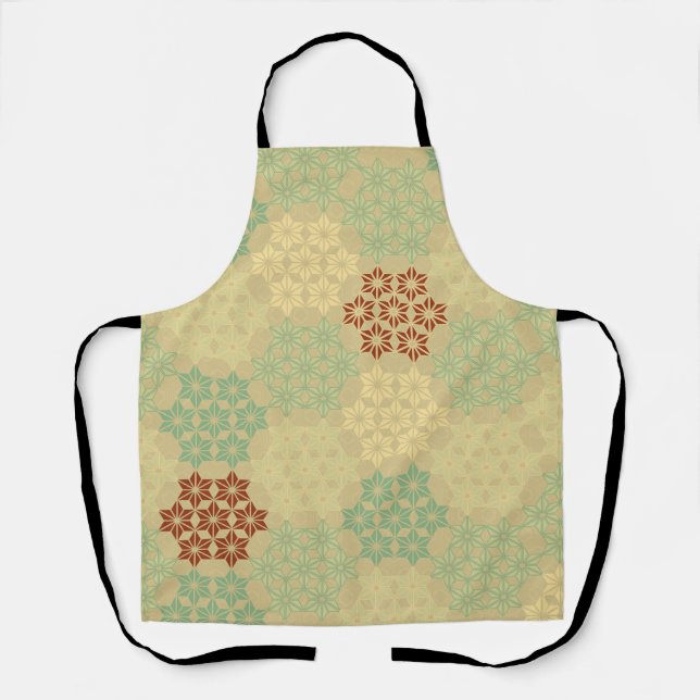 Tablier Floral (Asanoha) Motif Golden (Recto)