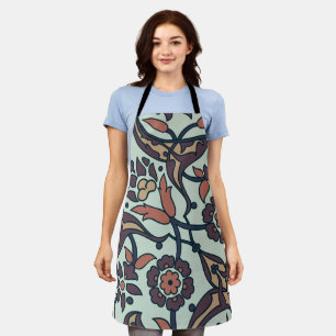 Tablier Floral Coloré Et Glamour Sans Fer Branché