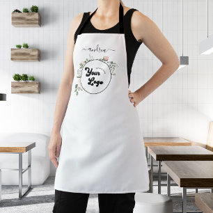 Tablier Floral Custom Logo Business Salon Hairstylist