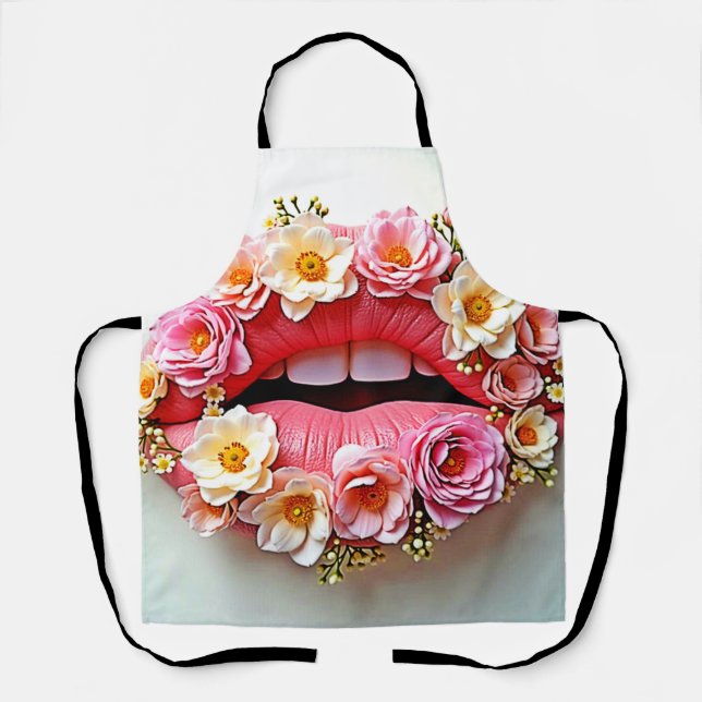 Tablier Floral Lips Artistry (Recto)