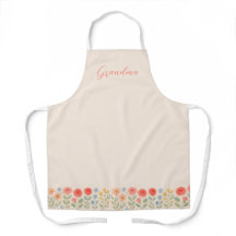 Tablier floral pour grand-mère ou maman