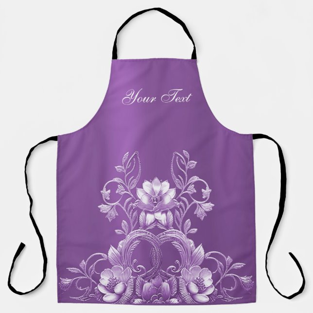Tablier floral pourpre (Recto)