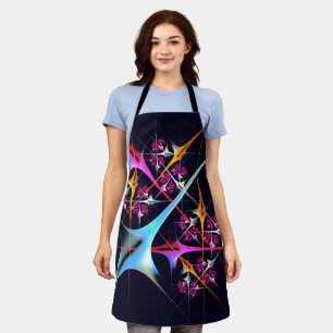 Tablier Floral rose moderne Art Abstrait Couleur Motif #01