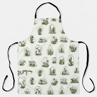 Tablier Florarium Succulent : Conception géométrique Vinta