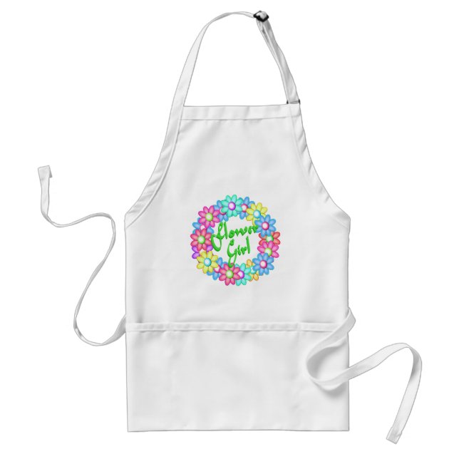 Tablier Flower Girl wreath (Devant)