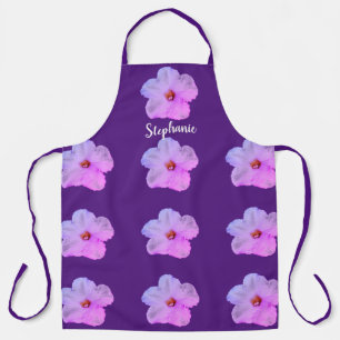 Tablier Flowgirl Mariage rose violet