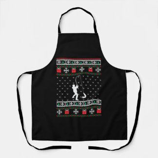 Tablier Fly Fishing Fish Ugly Christmas Sweater Xmas