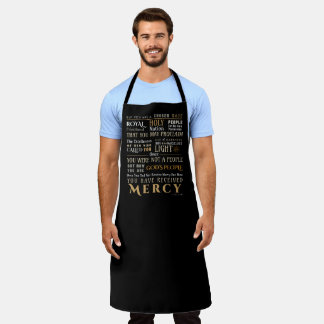 Tablier Foi religieuse Pierre 2:9-10 Apron