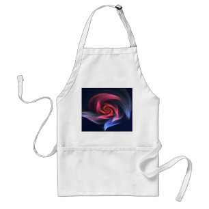 Tablier Forme De Vortex Abstrait Rouge Et Bleu
