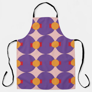 Tablier Forme géométrique design motif rétro abstrait vint