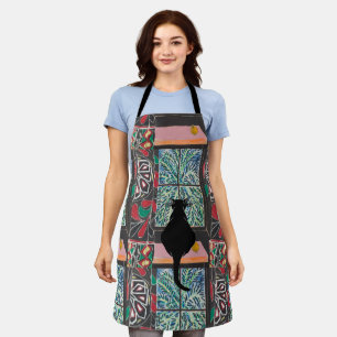 Tablier Formes Abstraites, style Matisse, ajouter du texte