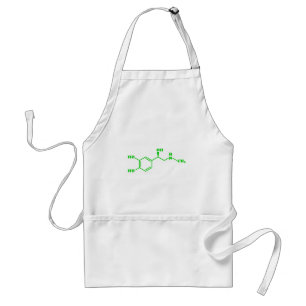 Tablier Formule chimique moléculaire d'adrénaline