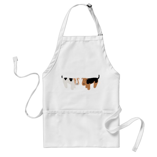 Tablier Fox Terrier et gallois Terrier de fil (Devant)