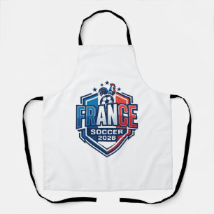Tablier France Football 2026 Football Gras Pays Typographi