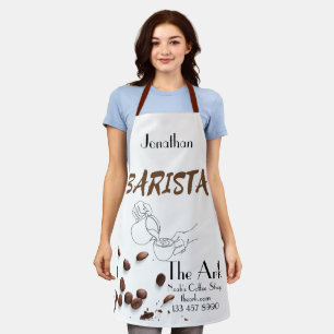 Tablier Frappe Barista Apron. Modifiable