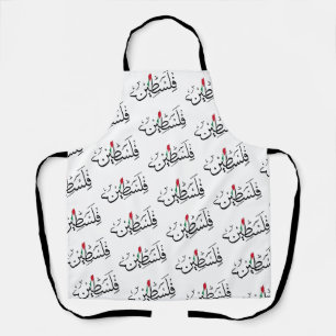 Tablier Free Palestine ARABIC AVEC CARTE