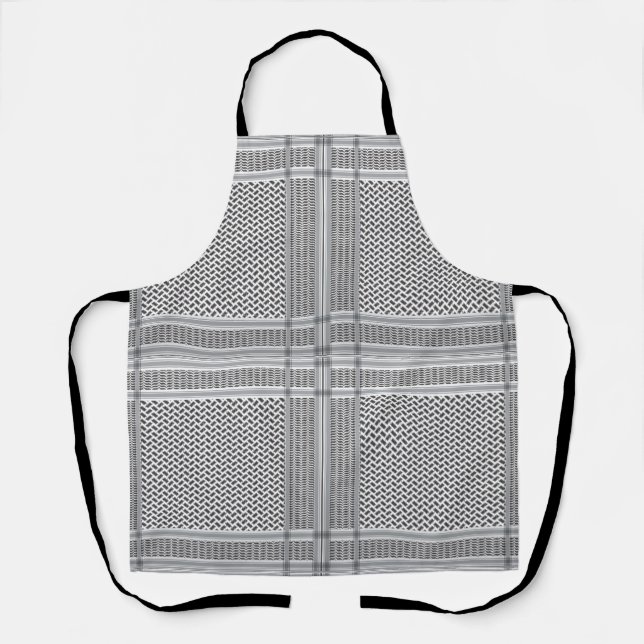 Tablier Free Palestine Keffiyeh Scarf Cuisine à thème (Recto)