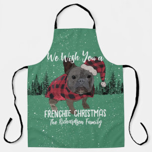 Tablier French Bulldog Noël Chien personnalisé Frenchie