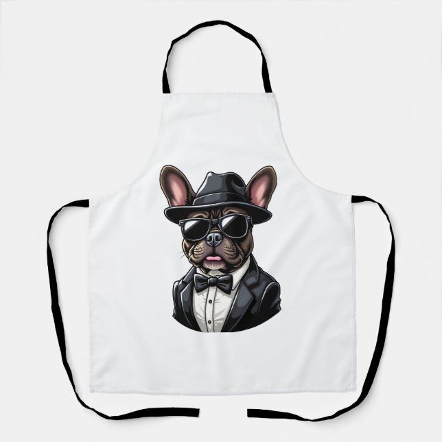 Tablier Frenchie The Gangster (Recto)