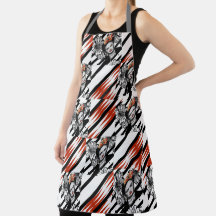 FRIDA BLACK RED Apron