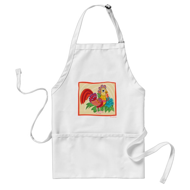 Tablier Frida Kahlo Chicken Graphic (Devant)