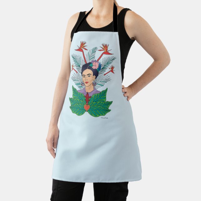 Tablier Frida Kahlo | Oiseaux de Paradis Floral Graphic (Insitu)