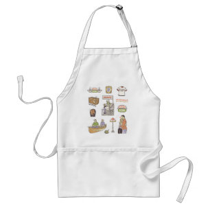 Tablier FRIENDS™   Icônes de dessin animé