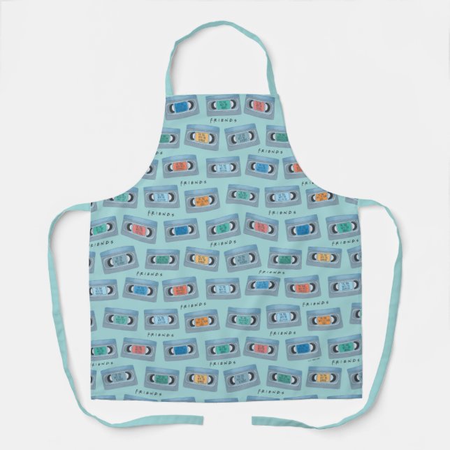 Tablier FRIENDS™ | The One With Video Tape Pattern (Recto)