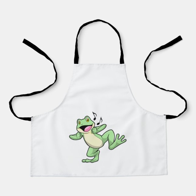 Tablier Frog Music Dance (Recto)