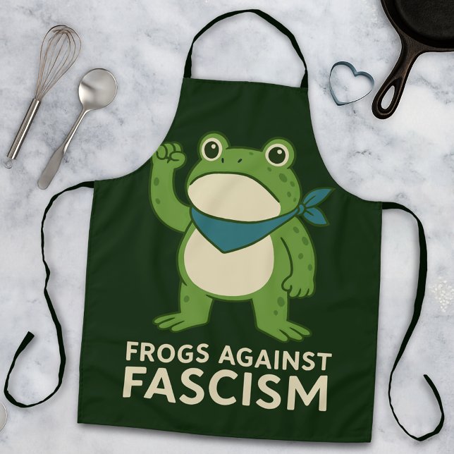 Tablier Frogs Against Fascism Portland Frog Protest (Créateur téléchargé)