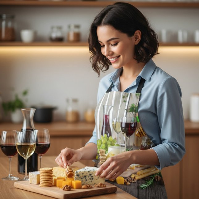 Tablier Fromage Vin Miel Noix Raisins Crackers Alimentatio (Créateur téléchargé)