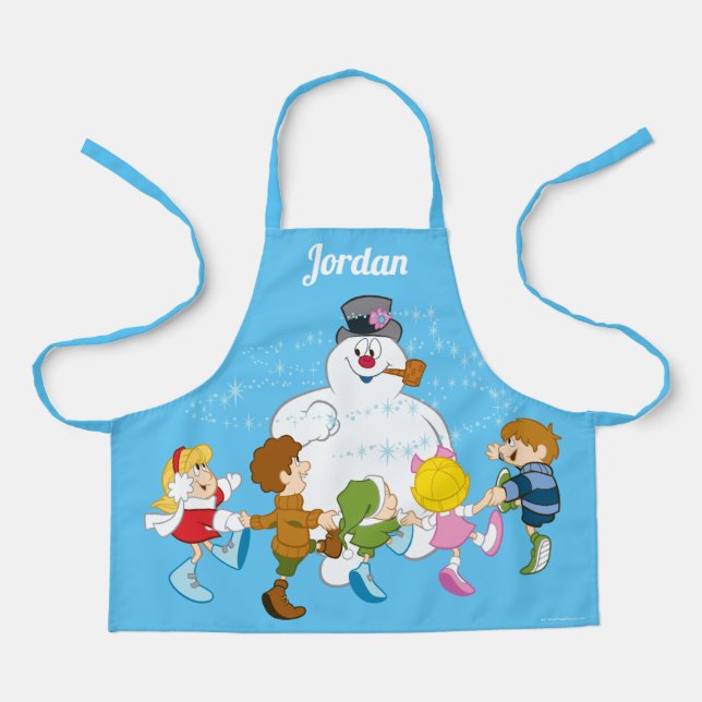 Tablier Frosty the Snowman™ | Frosty & Enfants Jouer (Recto)
