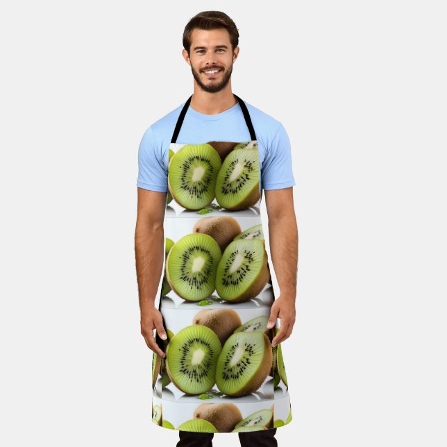 Tablier Fruit kiwi vert (Porté)