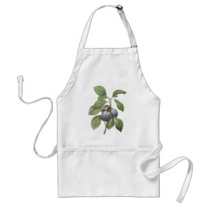 Tablier Fruit vintage, Plums pourpres de jardin par Redout