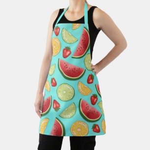Tablier Fruits d'été colorés Melon Agrumes Fraise