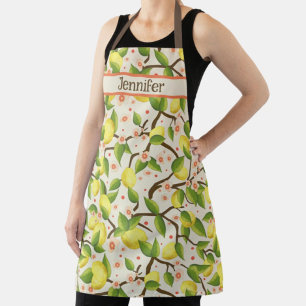 Tablier Fun Apron Inspirivity pour femmes citron