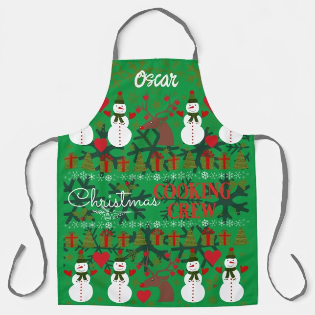 Tablier Fun Christmas Cuisine Creative (Recto)