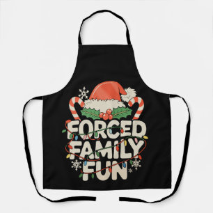 Tablier Fun de Noël Fun de la famille forcée Noël Fête de