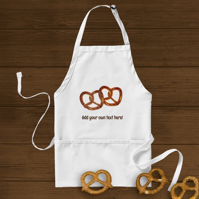 Tablier Fun Pain Pain Pair Joint Pretzels - votre slogan (Créateur téléchargé)