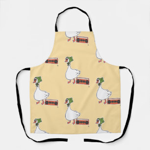 Tablier Funny 80s Bonnet Funny Kitchen Goose Motif