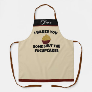 Tablier Funny Baker Apron - Nom personnalisé et cadeau de 