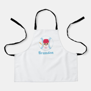 Tablier Funny Baseball Joueur Softball Ball Nom de la mign