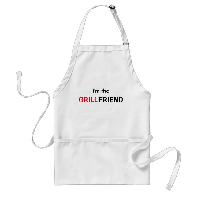 Tablier Funny BBBQ Helper Je suis la copine (Devant)