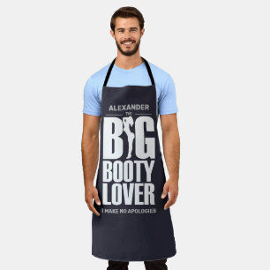 Tablier FUNNY Big Booty Lover sur BLACK