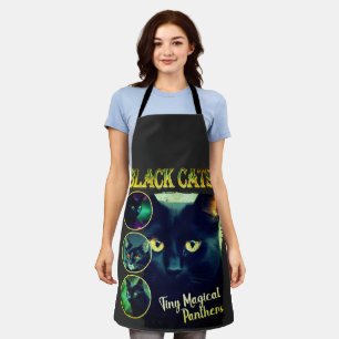Tablier Funny Black Amoureux des chats Faux Bootleg 90s Gr