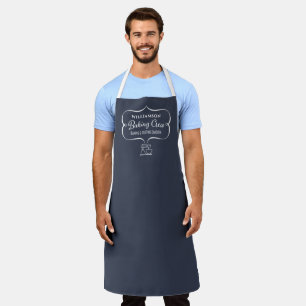 Tablier Funny Charcoal Grey Famille de cuisson Monogramme