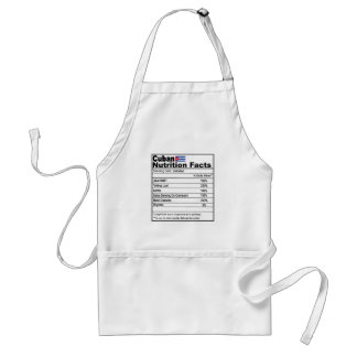 Tablier Funny Cubain de la valeur nutritive Apron