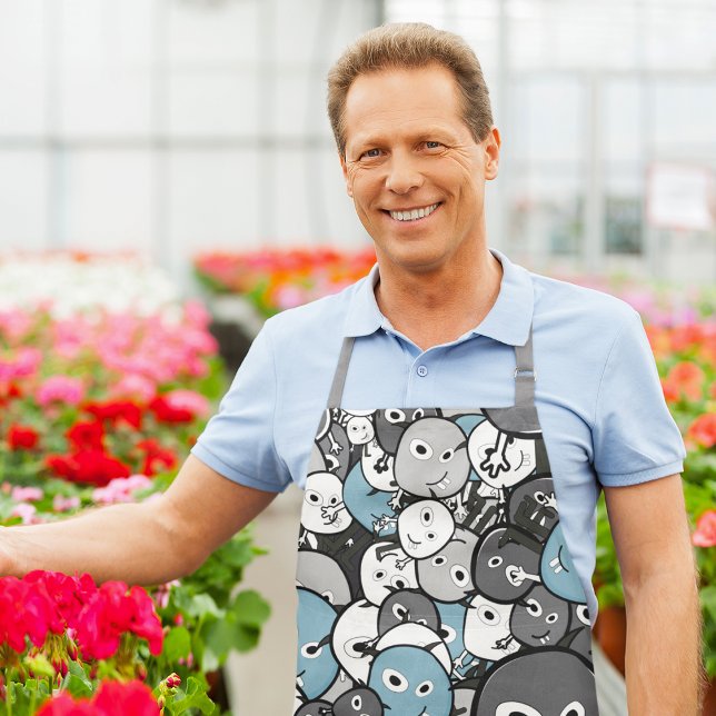 Tablier Funny Doodle Monsters (Créateur téléchargé)